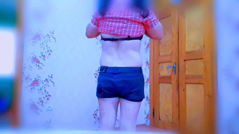 Kitty_Cross: Solo Sexy Shemale at Home Privately Dressing and Getting Ready...