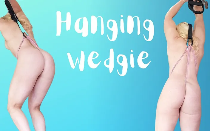 Michellexm: Funny Thong Hanging Wedgie