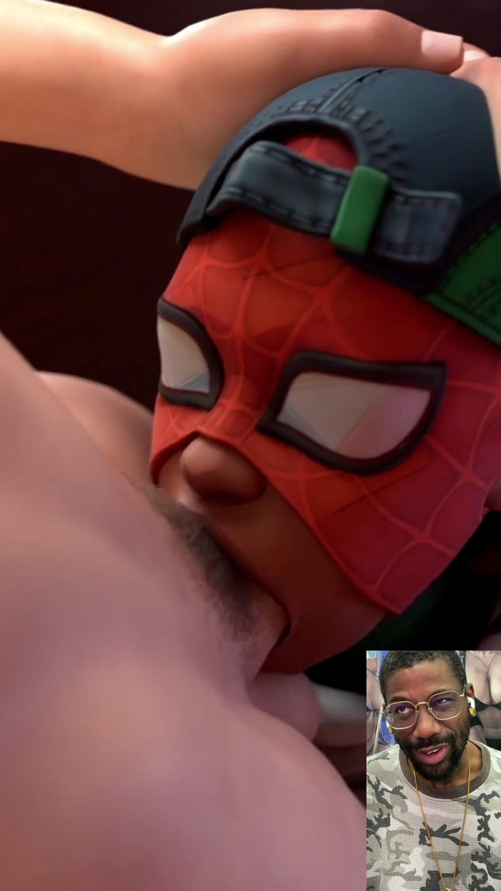 Good news media: Ebony Spider-man Děvka Deepthroating Spooder-muž je Thicc Tvrdý Zadek Pták