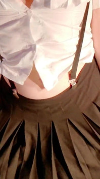 Your Girlfriend Dances and Seduces You in That Anime-style Schoolgirl Uniform