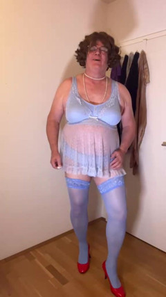 Sissy Blue Dessous