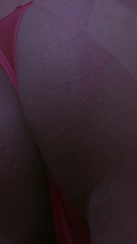 Ass Worship Sissy Goon Fuel in Red Thong & Silk Gloves