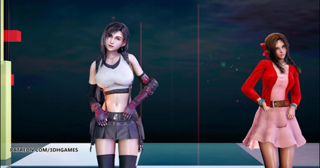 3D-Hentai Games: Berry good - Mellow mellow, Tifa lockhart Aerith, sexy spogliarello final...