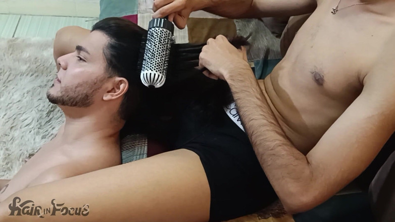 Fito Torres: Long Hair Worship &amp; Sensory Brushing by Male Hands