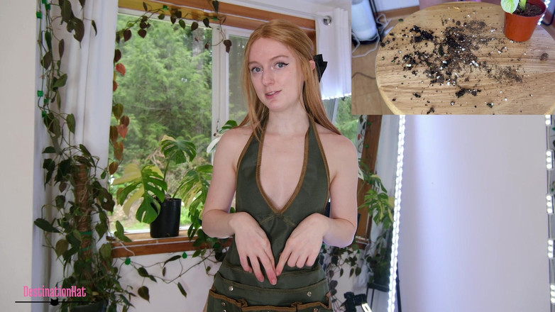 Destination Kat: Giardinaggio con kat- repotting monsteras Sfw