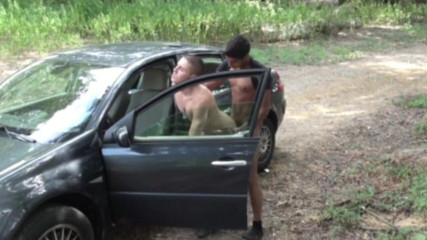 Crunch Boy: Exhibition sex in a cruising outdoor forest