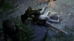 Wraith ward: Gobins se střídají v šukání děvky elf v lese