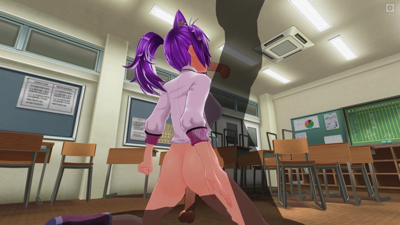 H3DC: Fată studentă 3D HENTAI suge și călărește pula prietenului ei