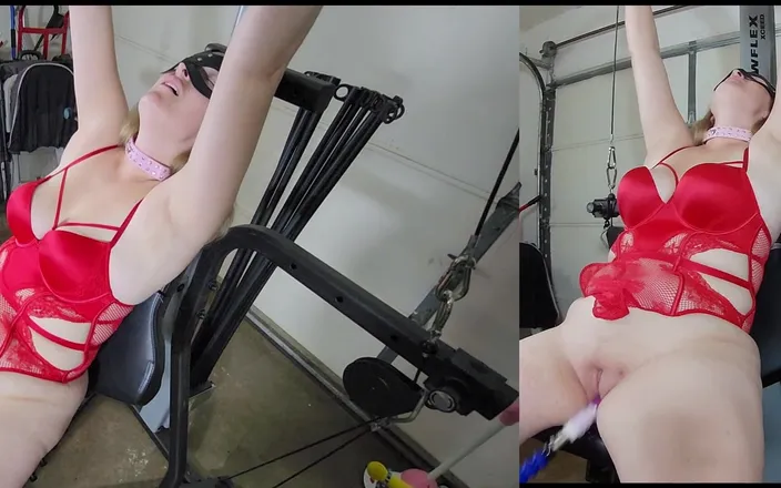 Mama_Foxx94: Hoeflex Total Workout Machine: Foxy MILF's Restrained Pleasure
