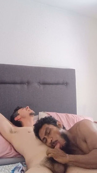 Handjob to Big Dicked Handsome Man Ends with Facial