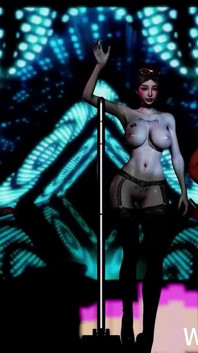 3D Horny Slut Asian Whore Wearing Lingerie Got Fucked