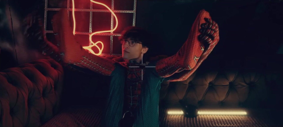 HotDogs studio: Spider Man Costume. Bottom Boy a Pose. Ass Hole