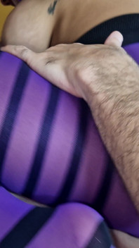 Трах в видео от первого лица, Julia Kate Purple и черный нейлон