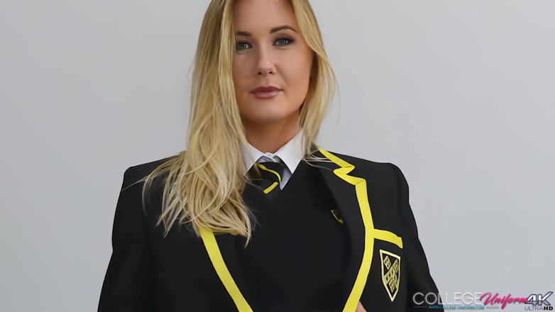 College Uniform: College Girl Strip Tease Featuring Sammi Tye
