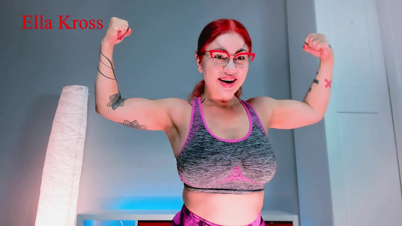 Ella Kross: Czcij moje mięśnie! HD Mp4