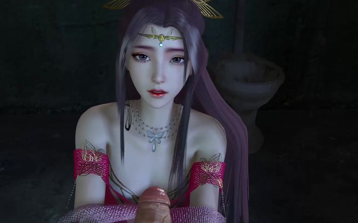 Why fuck so hard: Une bombasse asiatique sexy en 3D baise pour la première fois...