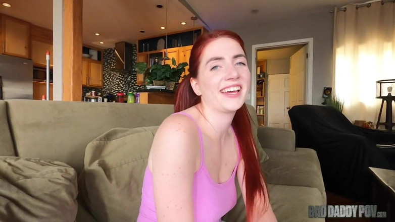BadStepFamilyPov: Badfamilypov - Stepdaddy's Redhead Stepdaughter Teaches Him a Lesson in Love
