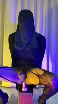Muslim Hooker Learning to Fuck a Cock