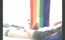Gay Scottish twink Sammy Andrews: Sammy Andrews orgazm na majtkach, a następnie je nosi
