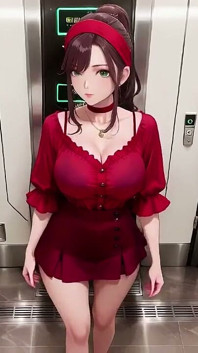 From Office to Hotel Bed, She Fixes Her Shirt While Locking Eyes with You
