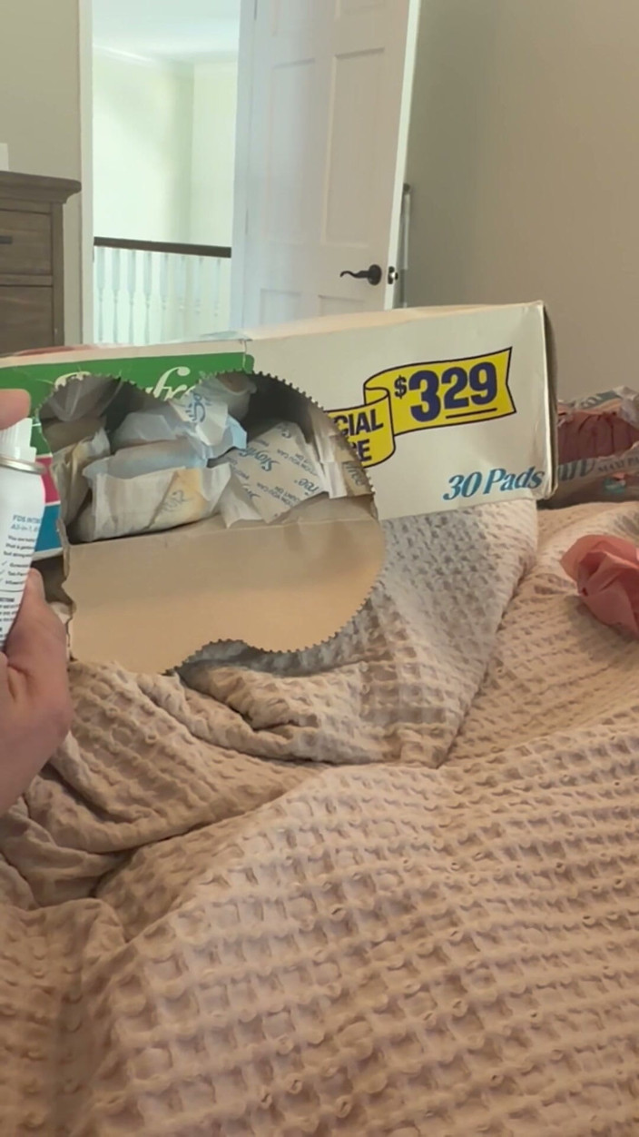 Takepad: Kotex Thin and Stayfree Box Fucking Big Cum