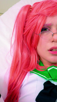 Otaku No Anal Heavy: Cosplayer Aux Cheveux Roses Qui Chevauche Ses Fesses Sans Relâche