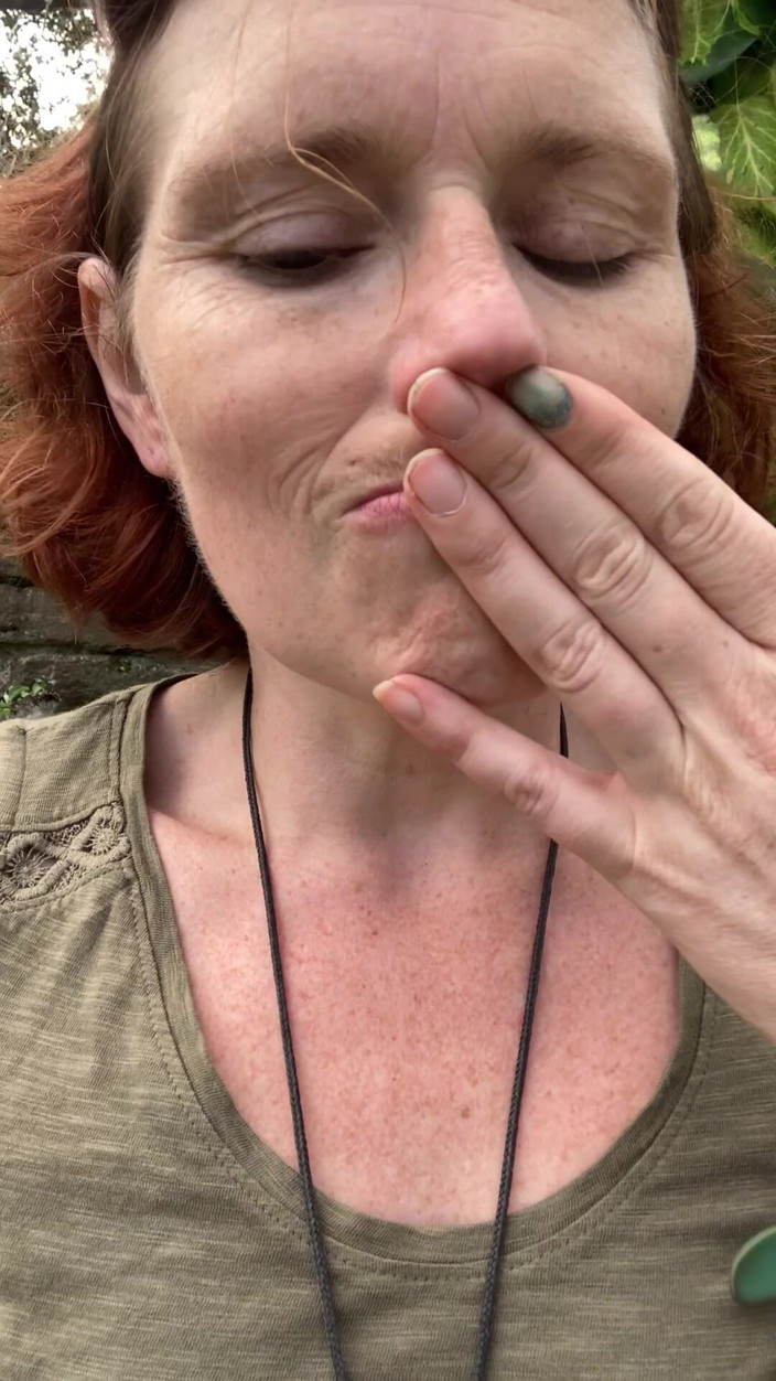 MistressWriggler: Smelling My Stinky Pussy Fingers in a Secluded Garden, Not...