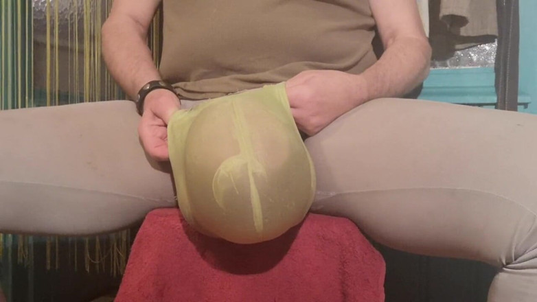 Monster_Meat_: Bulging with filled condom
