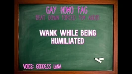 Wank medan du blir förödmjukad gay homo fag ljud