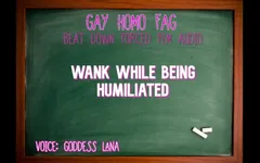 Wank While Being Humiliated Gay Homo Fag Audio