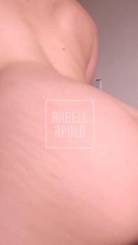 Girl with Big Ass Dancing Naked and Shaking Her Hips - Close up