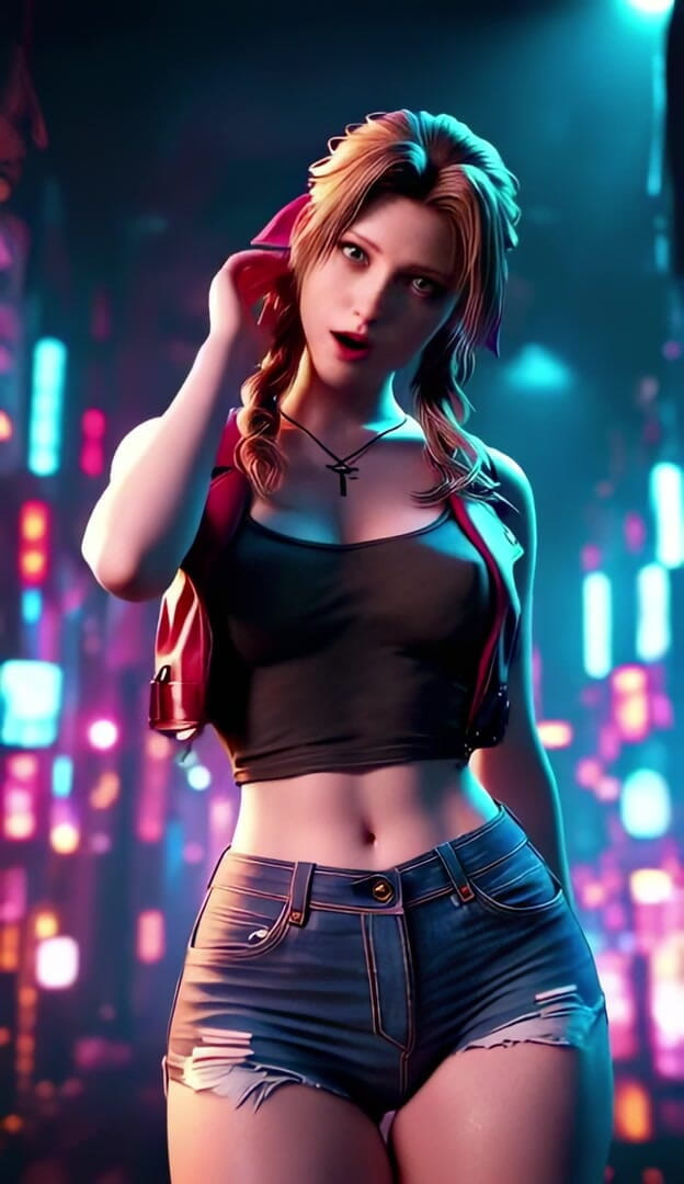 3D-Hentai Games: Tarian ceria Aerith