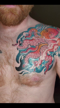 My Octopus Tattoo Is Finished! I Love It!