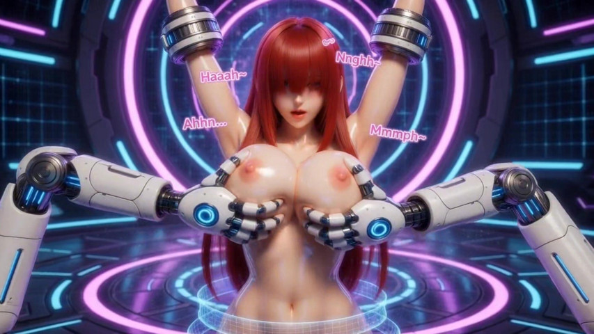 Shermie Kof Bondage Arena - Robotic Restraints & Intense Solo Orgasm (Stories&Anime)