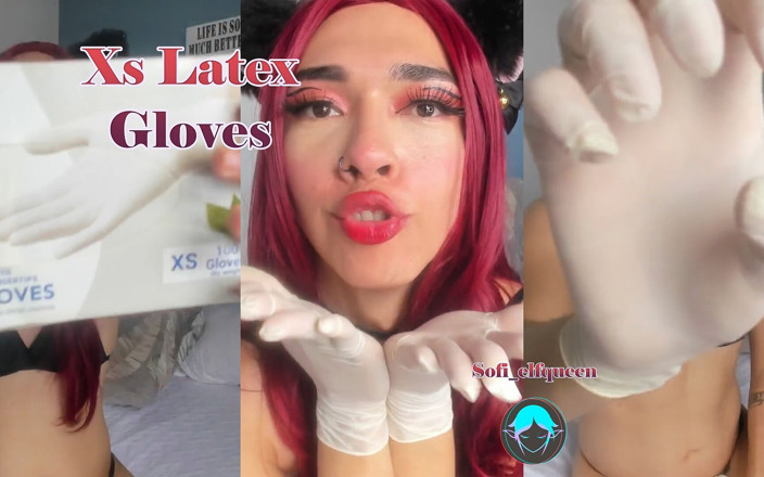 Sofi_elfqueen: Redhead Girl Put on Latex Gloves Xs