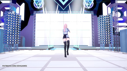 3D-Hentai Games: [MMD] Kep1er - Up! อะห์รี เซราฟีน ไคซ่า เต้นแซ่บโชว์หี ลีกออฟเลเจนด์ KDA All Out