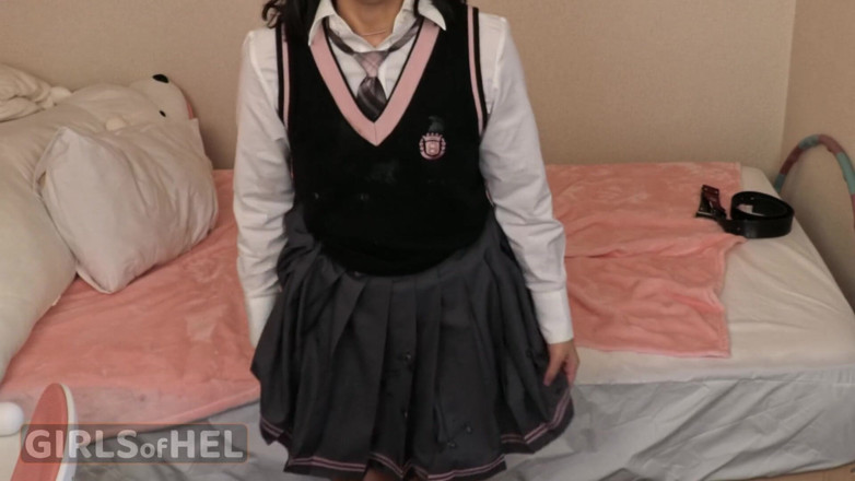Girls of Hel: Messy, Dirty Asian Student - Huge Cumshot All Over Her College...