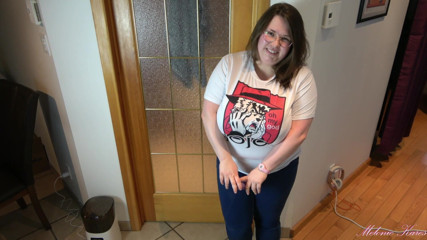 Melonie Kares: Busty friend cums while talking to you about her day