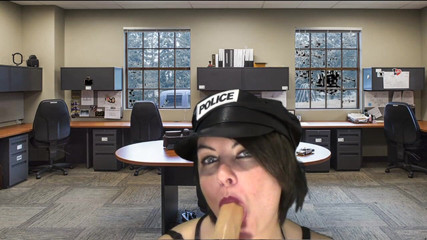 Sexy Milf: Policewoman sucking arrested cock