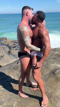 Fucked on the Beach by a Huge Black Cock