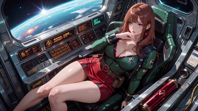 Tay Swift X: Dentro il treno fantascientifico, indossa una stretta armatura verde, tocca...