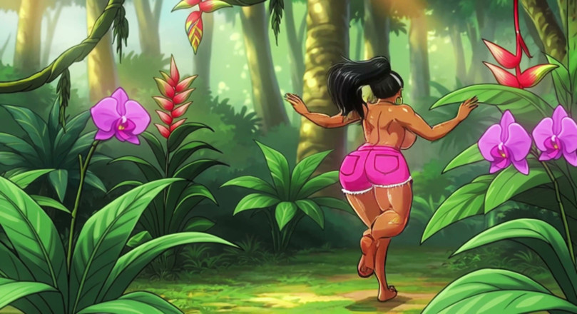 AI Porn: Exotic Jungle Bbws Animations