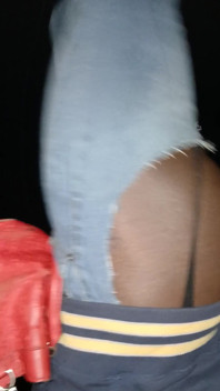 Walking at Night with Booty Cheeks Out