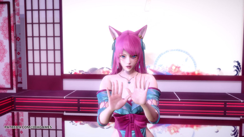 3D-Hentai Games: [MMD] IU - Lilac Spirit Blossom Ahri Sexy Striptease League Of...