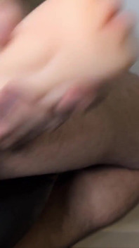 Uncut Solo Session with Cockring, Masturbator, and Explosive Cumshot
