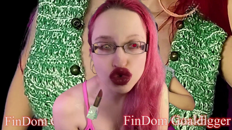FinDom Goaldigger: 립스틱 변신