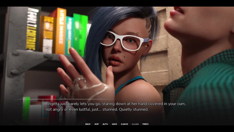 AVN Teller: Taboo University 114 - emo tatuata college mi fa una sega nell'armadio