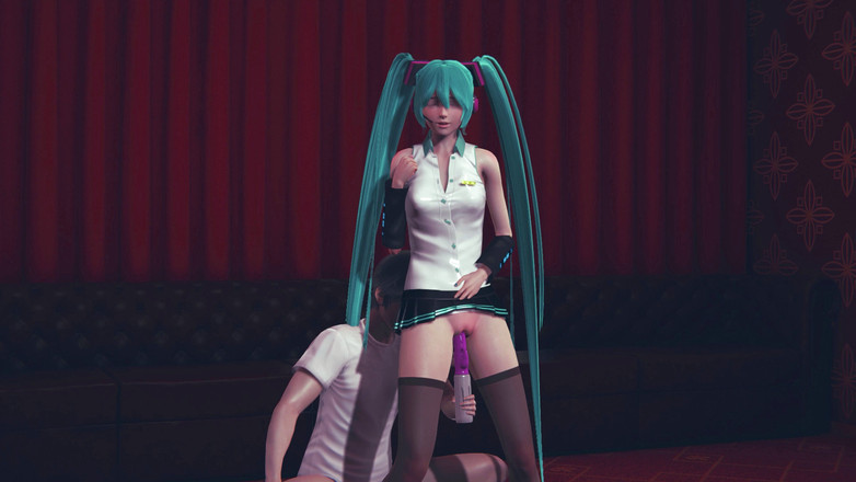 Waifu club 3D: Miku šukala s vibrátorem, dokud se neudělala