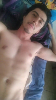 Athletic Boy Showing off Big White Cock and Balls