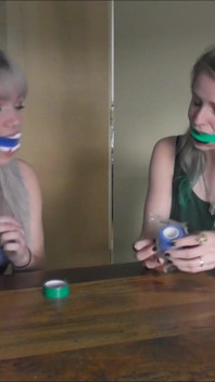 Luna Grey & Violet Haze - gag party HD